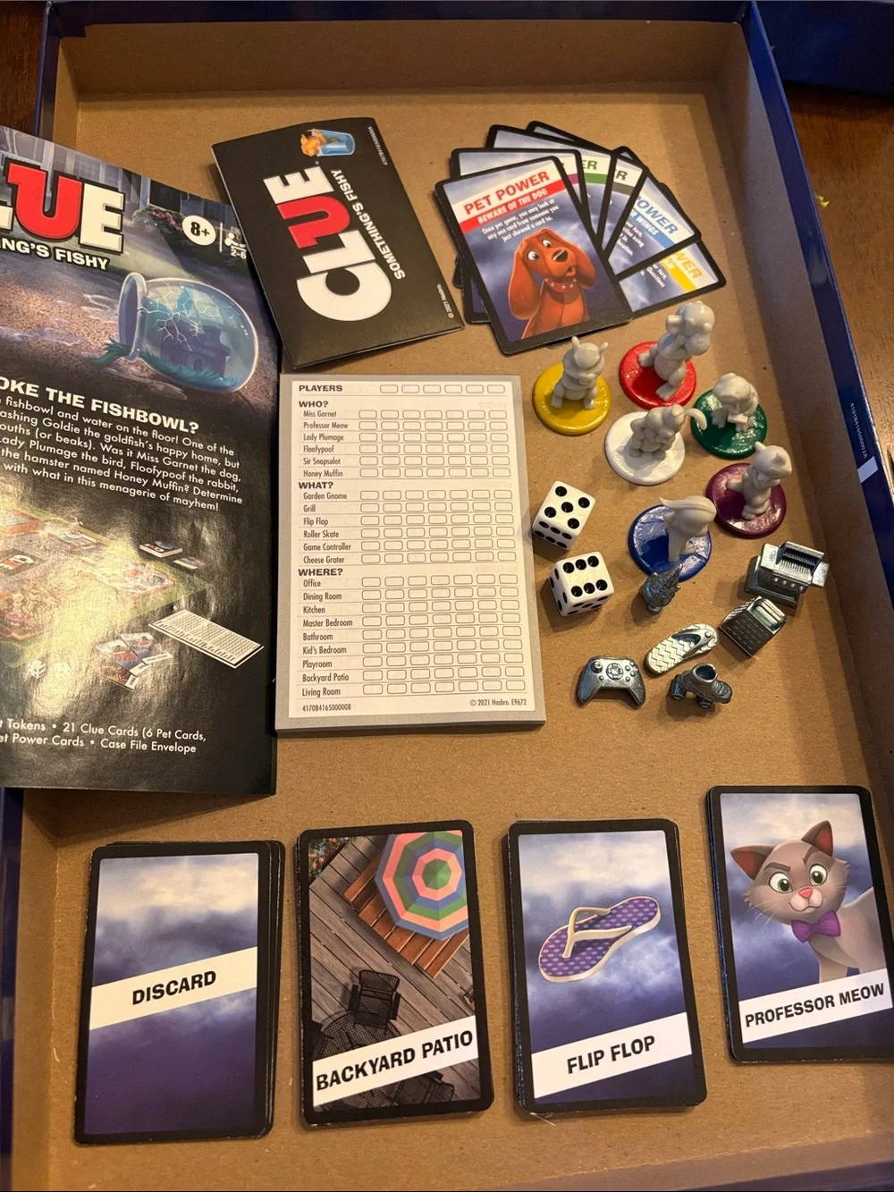 Hasbro Sorry! Sliders Board Game and CLUE something’s fishy